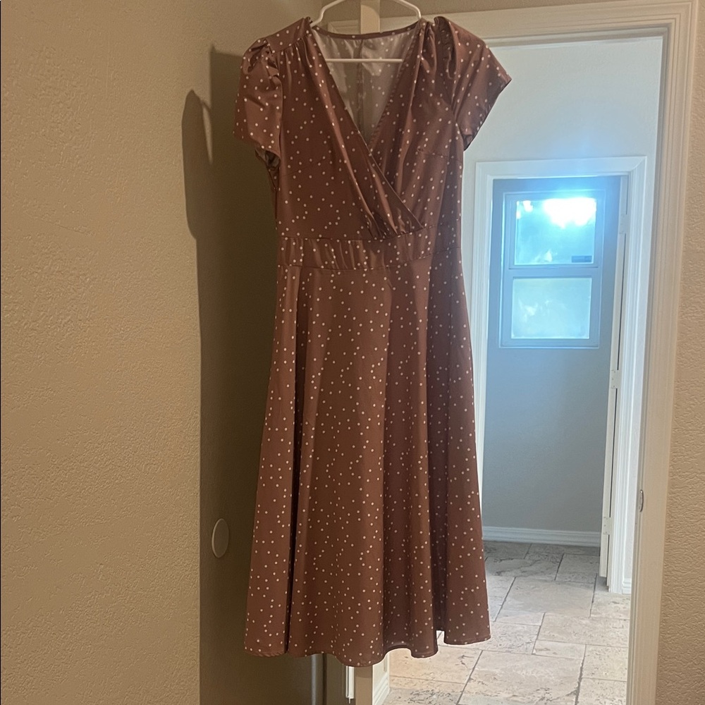 Elegant Polka Dot Dress